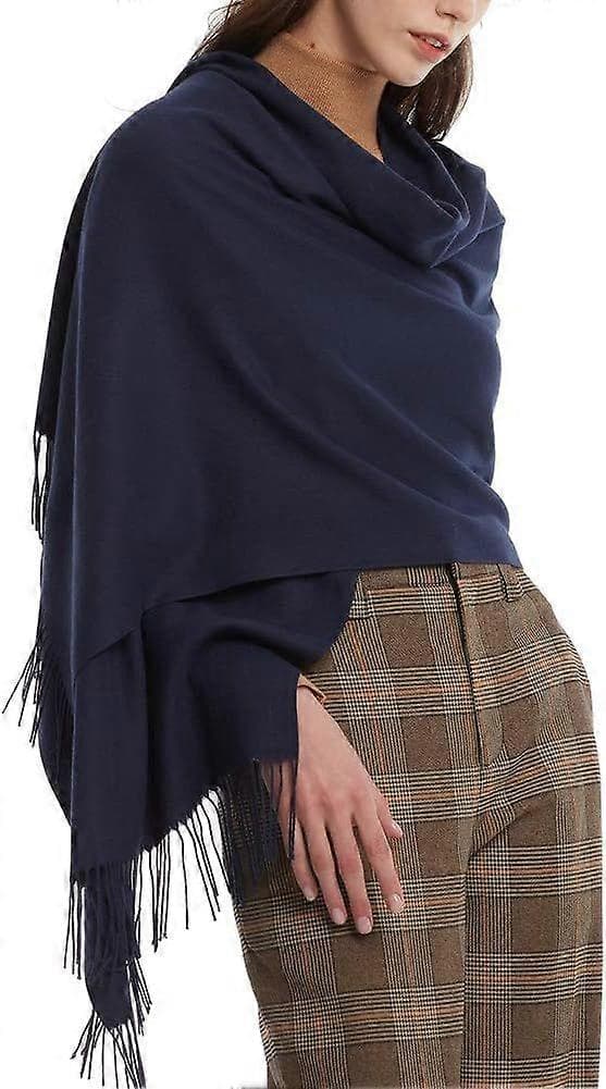 Kasjmirskjerf Pashmina Dame 78\"x28\" Ekstra Store Kasjmirskjerf for Vinter-lingling Brown