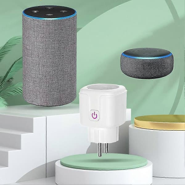 20a Smartplugg Tuya Zigbee 3.0 Mini Stikkontakt Strømmåleruttak For Google Home Hub Kreves EU-plugg