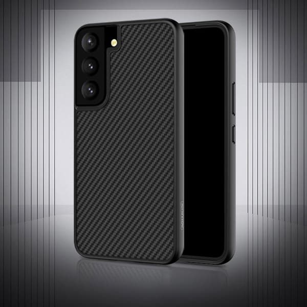 Karbonfiber mønster slankt deksel til Galaxy S22 Plus støtsikkert S22 Plus