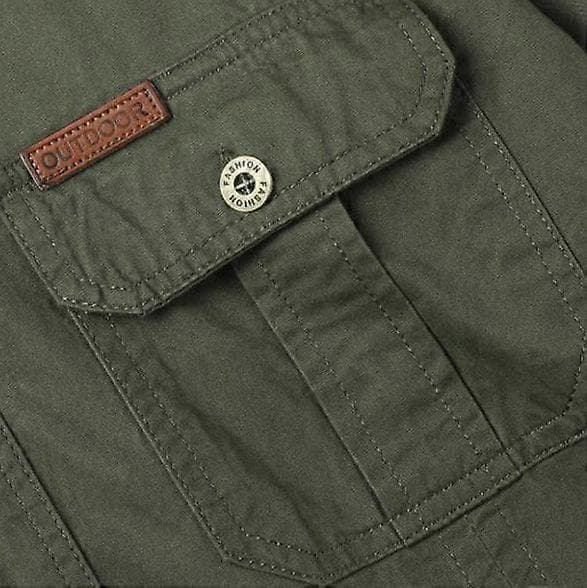 Arbeidsskjorte med lange ermer for menn (S-4XL) green S