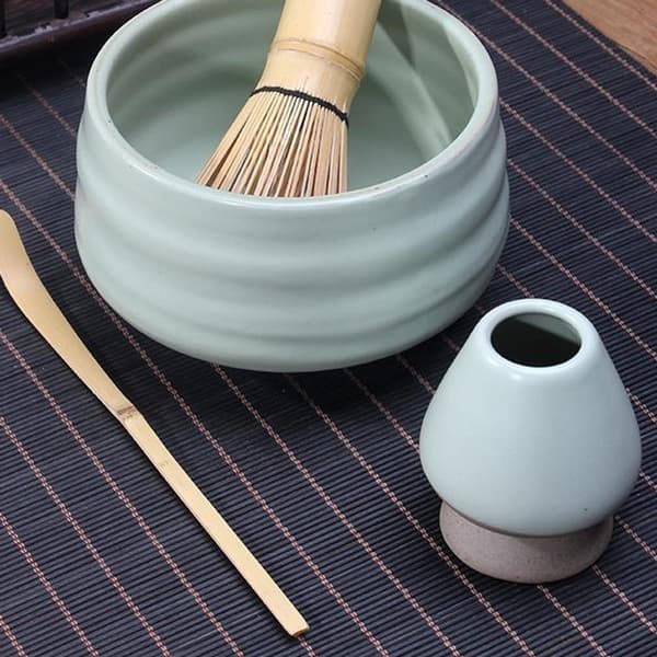 1/2/3 Håndlavet Matcha Piskeris Stativ Te-ceremoni Te-sæt til Lysegrøn 6 x 7cm 1S 1Set Light Green 6 x 7cm