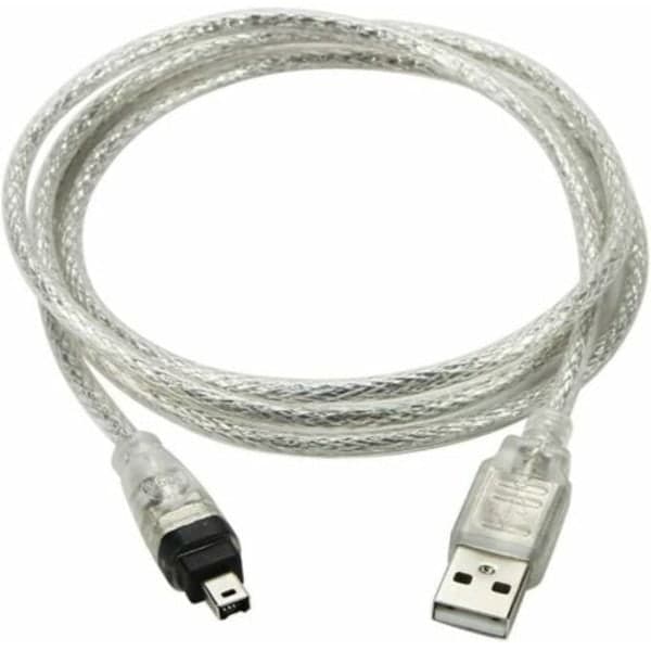 [2F]USB han til FireWire IEEE 1394 adapterkabel. 4-bens han iLink til Sony DCR-TRV75E DV.pa