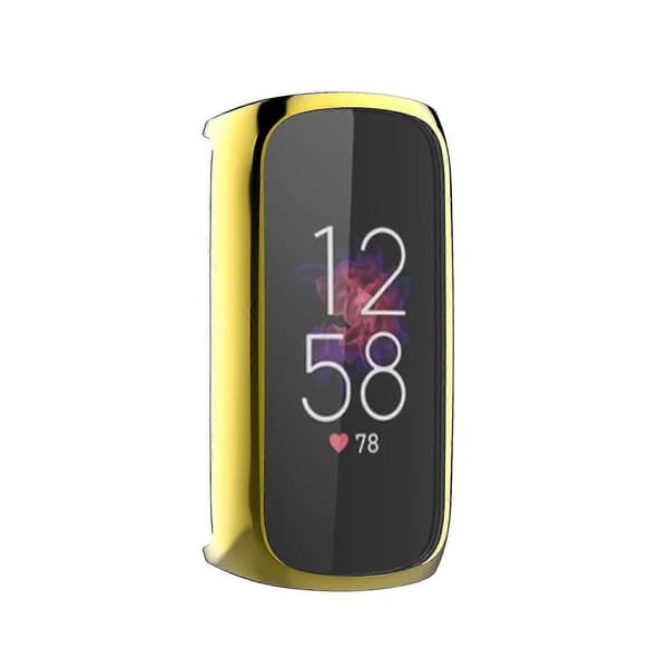 Sähköpinnoitettu TPU-kellonkehyssuoja Fitbit Luxe -kellolle Style E Other Smartwatch Model Gold