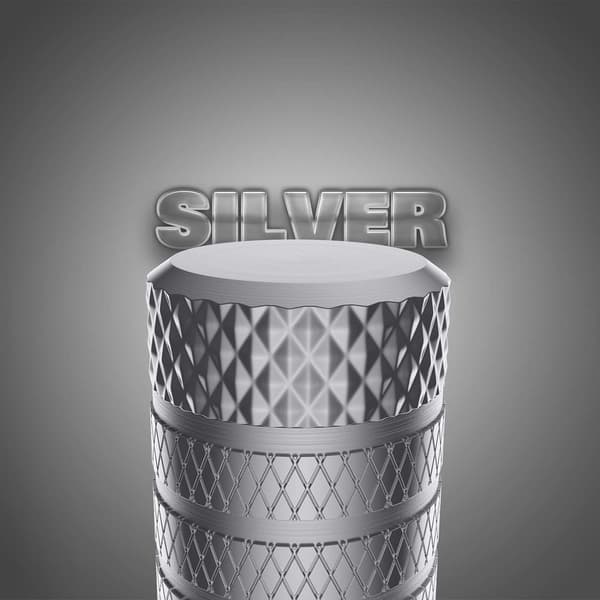 Ventilhetter for dekk, 4 stk, Anodisert aluminium ventilhette sett, Korrosjonsbestandig, Universelle ventilhetter for biler - Sølv Silver