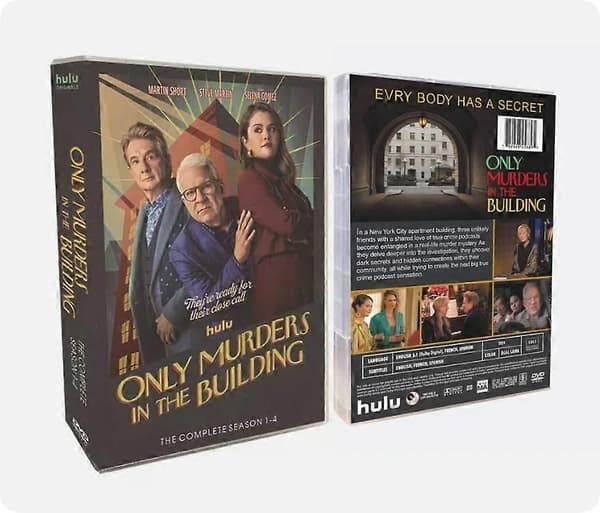 Only Murders in the Building Säsong 1-4 DVD 8-Disc engelsk version