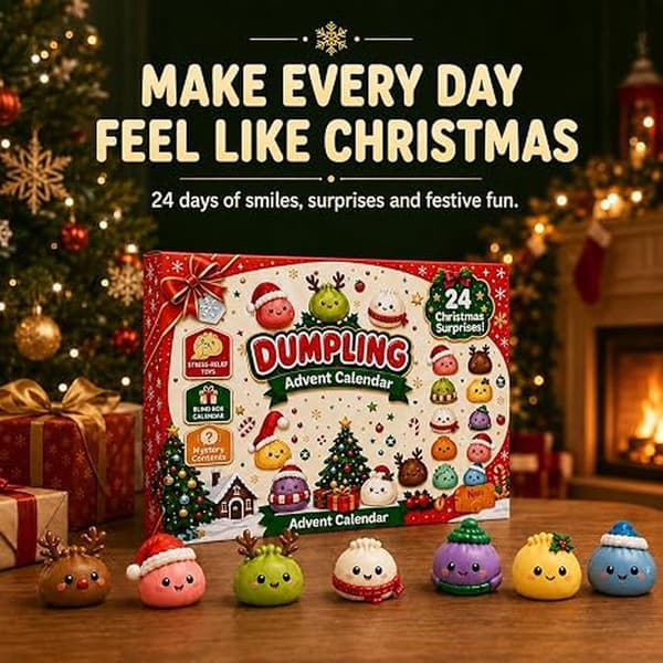 Jul Squishies Adventskalender 2026, Dumplings Nedtellingskalender-w B