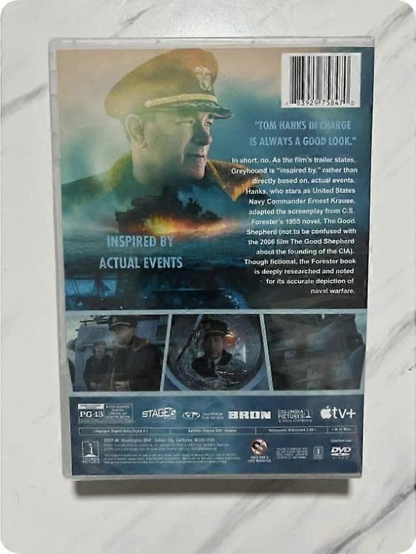 Greyhound DVD (2020) - Andra världskriget - Ny Förseglad - engelsk version
