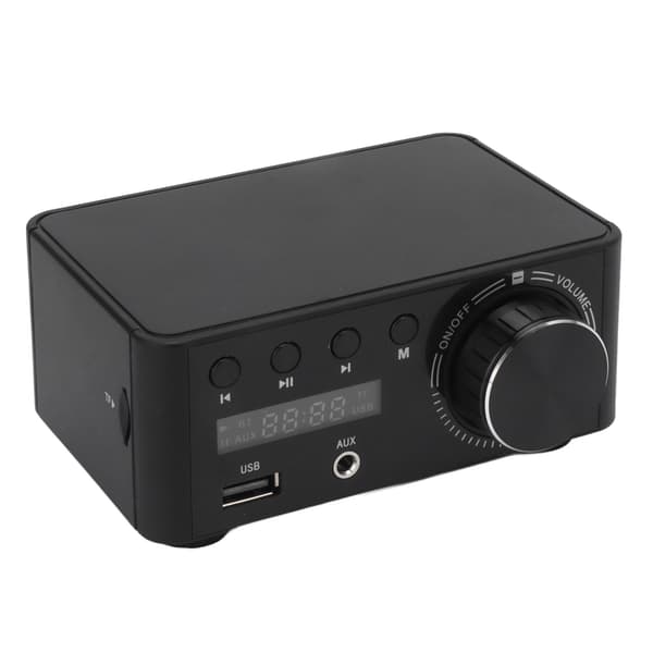 Mini effektforstærker 50W Bluetooth 5.0 DC9V-24V klasse D HiFi stereoforstærker til hjemmet til computermobiltelefon