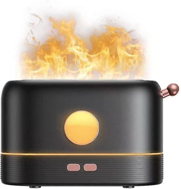 [2F] Flamma Aromaterapi Diffuser Och Luftfuktare För Hemmet, Flamma Eterisk Olja Diffuser, Aromaterapi Luftfuktare