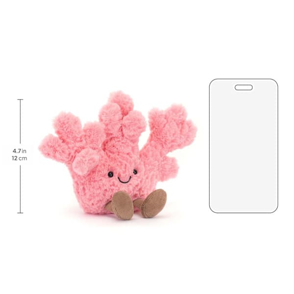 [2F]Jellycat Amuseables Coral Plush, Mjukt Havsdjur, Rolig Present