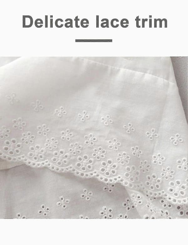 100 % puuvillaa, alushame, vintage-hamejatke pitsikirjonnalla - AA S