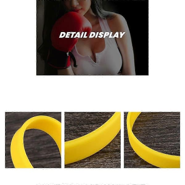 Silikonarmbånd for daglig bruk med elastisitet og gul farge Yellow20cm
