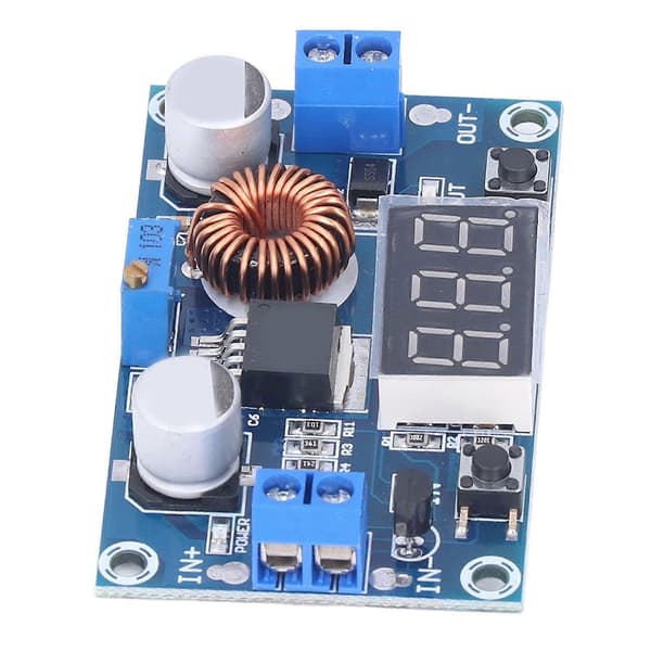 5A 75W DCDC Høyeffekts Buck-modul Justerbar Spenningsdisplaykonverteringsregulator XL4015