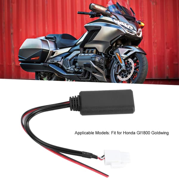 3-bens AUX Bluetooth trådløs lydkabeladapter stereomusik passer kompatibel med Honda GL1800 Goldwing