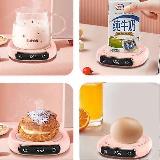 Elektrisk kaffekoppvarmer Smarte kaffevarmere for kontorpult white