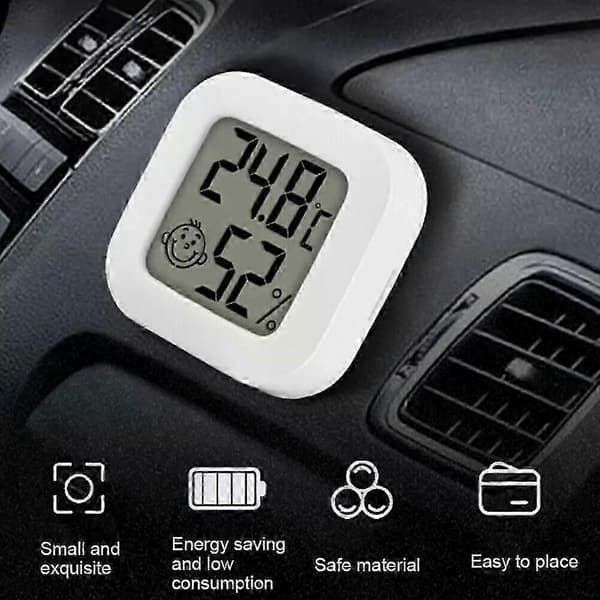 4X Digitalt LCD Termometer Hygrometer Fuktighetsmåler Rom Innendørs Temperaturtester