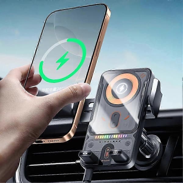 360 graders roterende navigasjonsbiltelefonholder Sikker luftventilgrep med stabil støtte for iPhone Androids N Silver