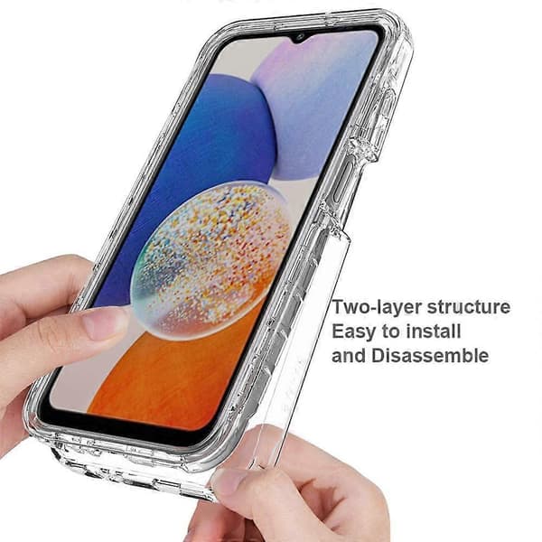 (Nytt) Støtsikkert klart gradient PC + TPU-telefondeksel For Samsung Galaxy A15 5G
