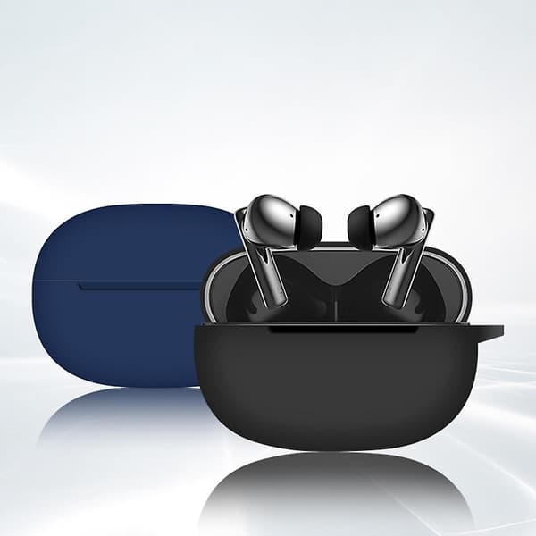 Silikonhörlursfodral Skyddslåda för Earbuds X3 Hörlurshållare Midnight blue