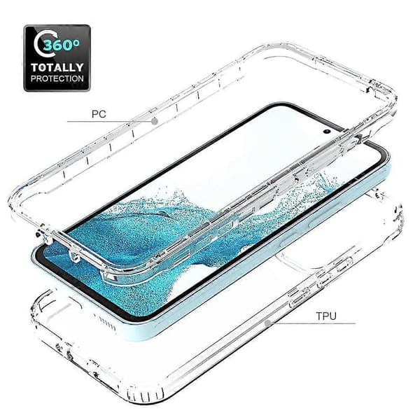 (Nytt) Støtsikkert klart gradient PC + TPU-telefondeksel For Samsung Galaxy A54 5G