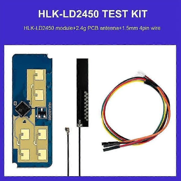 [2F]HLK-LD2450 24G Smart Home Wave Human Body Movement Target Tracking Radar Sensor Module Test Distance Angle Speed