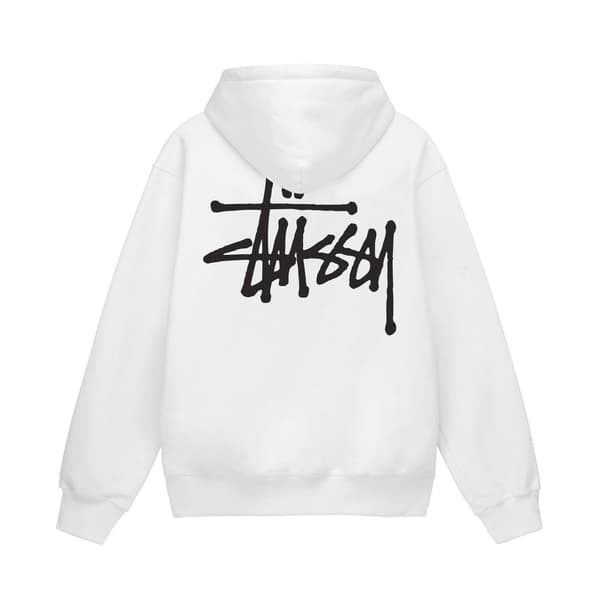 Basic hettegenser for menn, pullover sweatshirt av høy kvalitet. Hvit White XXL