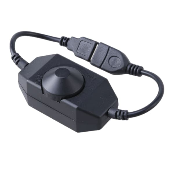 DC5V USB LED Dimmer Extension Cord Speed Control Switches Power Cable Controller White 0.06