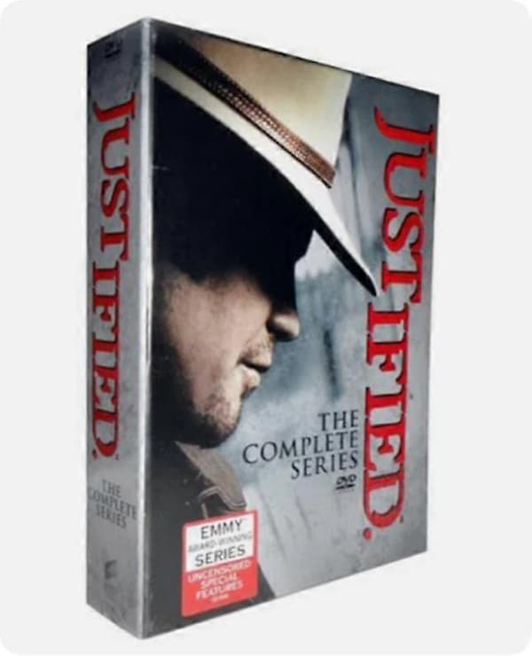 【2F】Justified The Complete Series Säsonger 1-6 engelsk version (DVD, 19-skivor) Förseglad