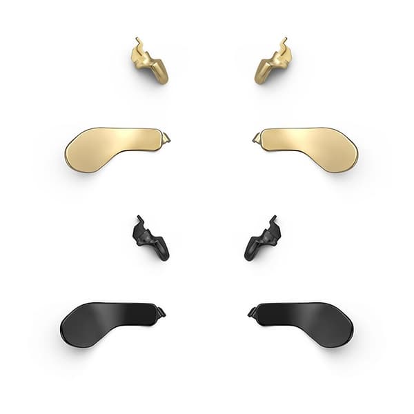 For PS-5 Elite Controller Håndtak 4-delt Metall Bakre Nøkkel Erstatningstilbehør Black