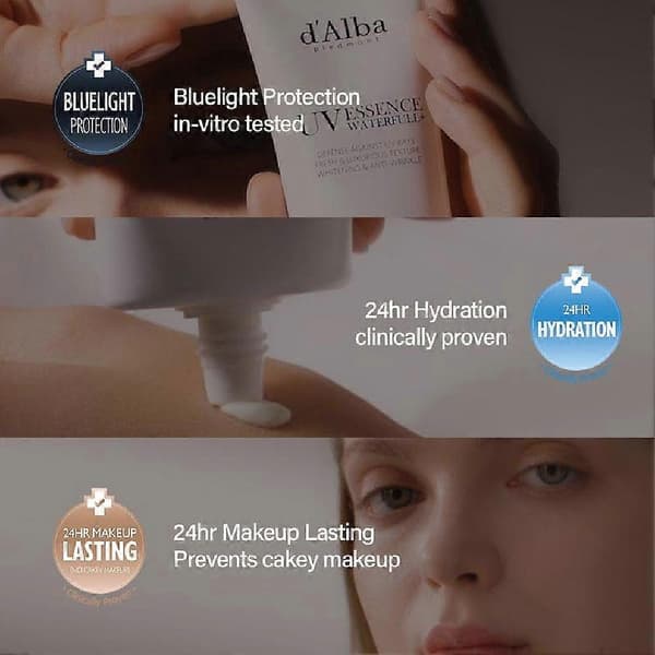 【2F】Hvid Trøffel Solcreme 50ml, Fuld Krops UV-beskyttelse pink 1pcs