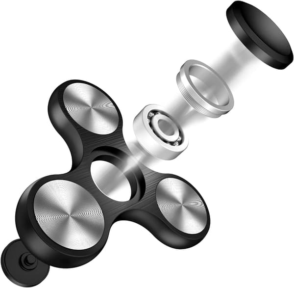 [2F]Hand Spinner EDC Leksak Hand Fidget Leksak Hållbar Höghastighets Rostfritt
