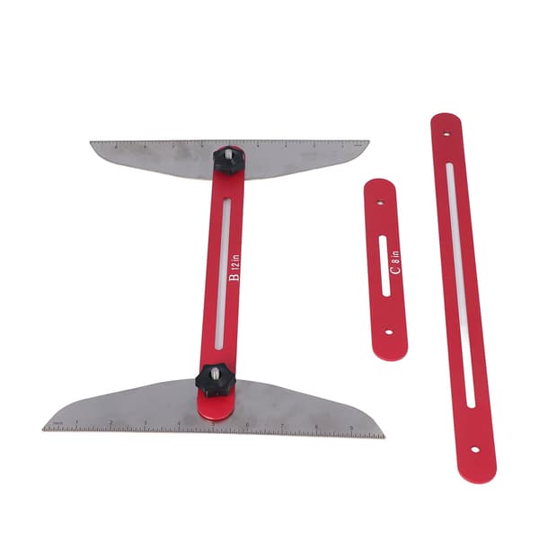 Trappetrinn Mal Verktøy Multifunksjonelt Sammenleggbart Trappetrinn Måler Trappemåleverktøy