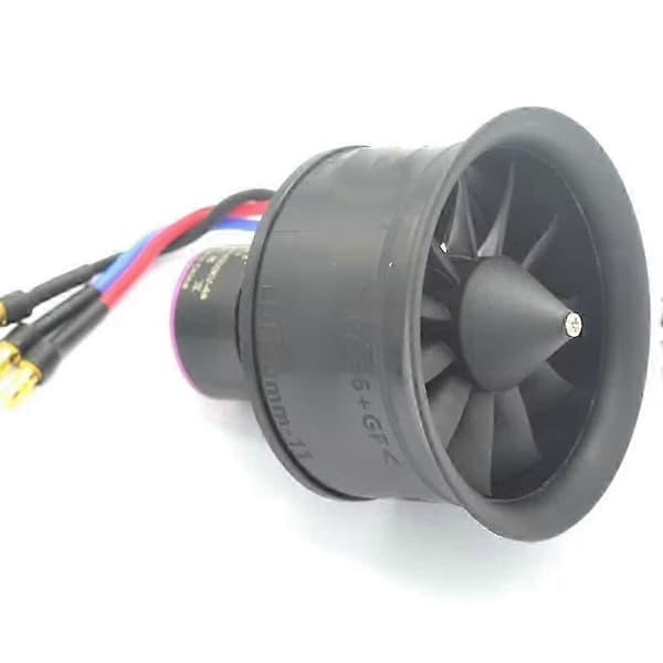 [2F]50mm EDF med 11 blad fläkt för RC jetflygplan Svart & rosa