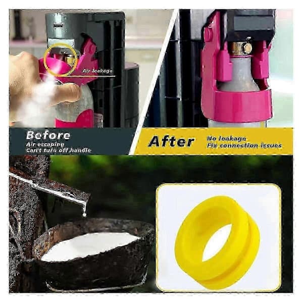 3 st O-ringstätningssats för DUO Terra ART CO2-cylinder Snabbkoppling Sodamaskin Markörbytespackningar Yellow