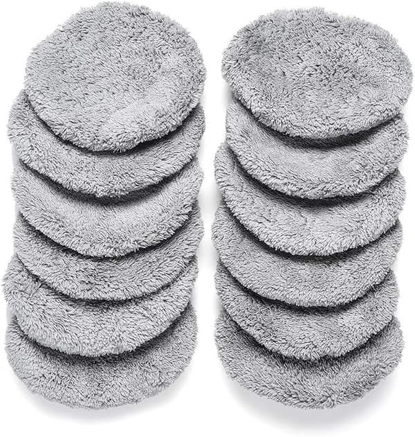 12-pack cirkulära ersättningsdukar i mikrofiber för fönsterputsrobotar (15 cm)