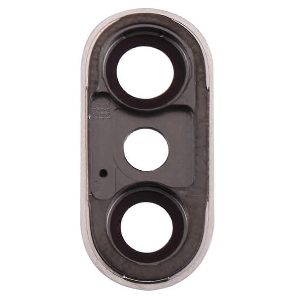(Ny) Bakre kameralinsering for iPhone X (sølv) Silver