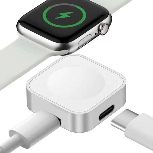 Magnetic Charging Adapter for Apple Watch Reusable USB-C or iPhone