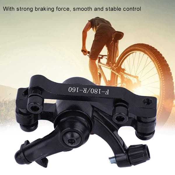 Mekanisk skivebremse til cykel, for og bag, BB8(F180R160)—dt