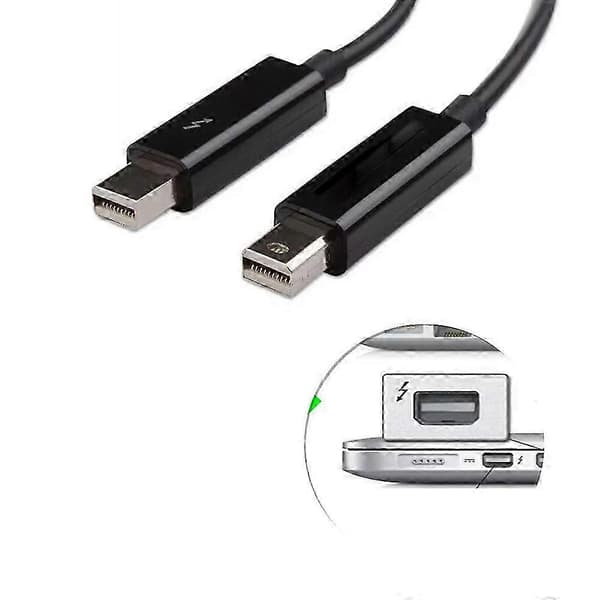 [2F]Thunderbolt 2-kabel 20 Gbps hann til hann kompatibel med Apple Macbook Pro Air mini og iMac White