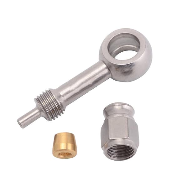 AN3 Bremseslangekobling Rustfritt Stål Antirustadapter for Biltilbehør Up 28 degrees