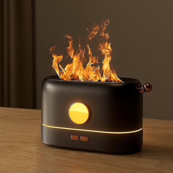[2F] Flamma Aromaterapi Diffuser Och Luftfuktare För Hemmet, Flamma Eterisk Olja Diffuser, Aromaterapi Luftfuktare