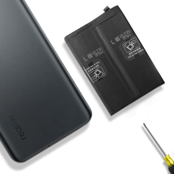 Internt batteri Realme GT 2 Pro 5000mAh 100% kompatibel erstatning BLP887 Svart