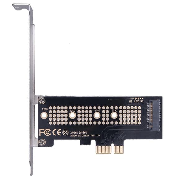[2F]PCI-E 3.0 x1 - M.2 M-Key SSD Nvme AHCI PCI Express -sovitinkortti PCIE SSD UUSI