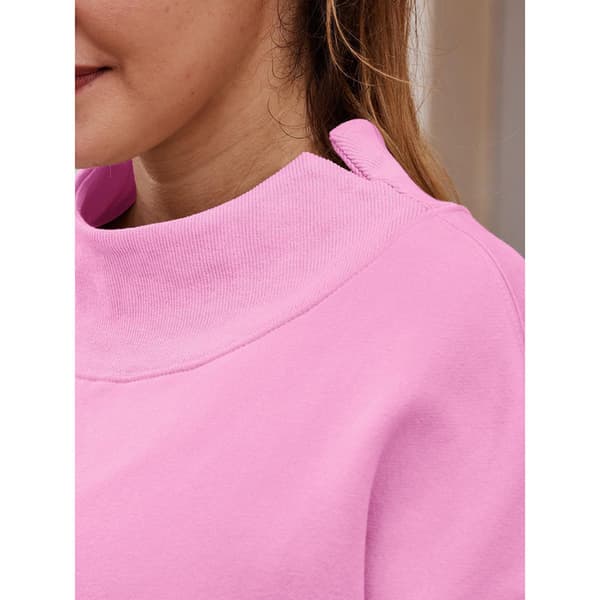 Dame Oversized Sweatshirts Polokrave Trøje Langærmet Hættetrøjer Efterårsmode Tøj Pink Pink L