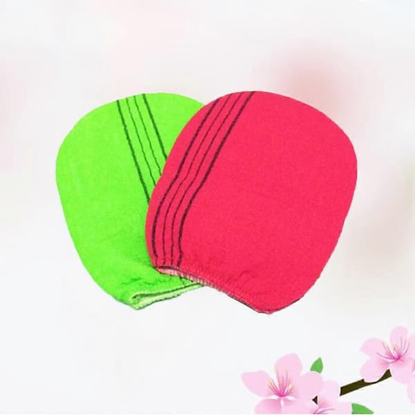 Badhandskar Skrubbhandskar för bad 2 st Rayon Blandad färgdesign