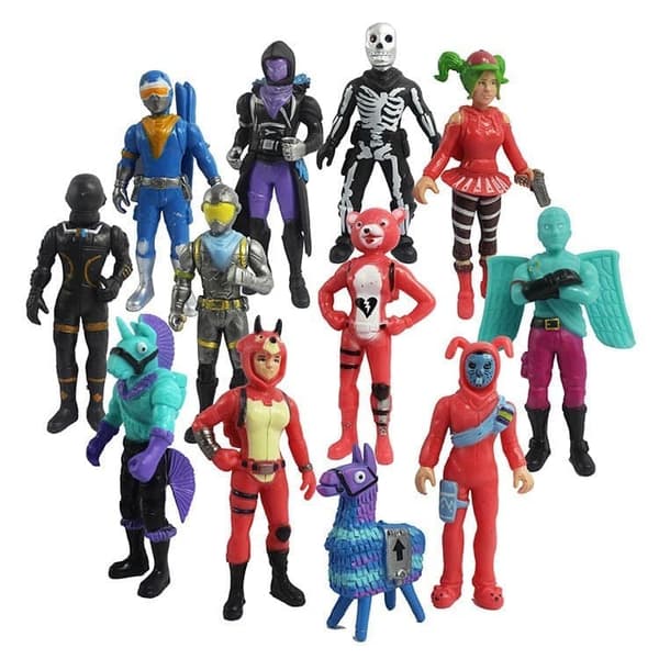 8/12 st Fortnite Figurer 9-11 CM Julklappar C