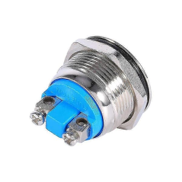 Automotive Momentary Horn Button Metal Toggle Switch (silver Blue) (1pcs) N