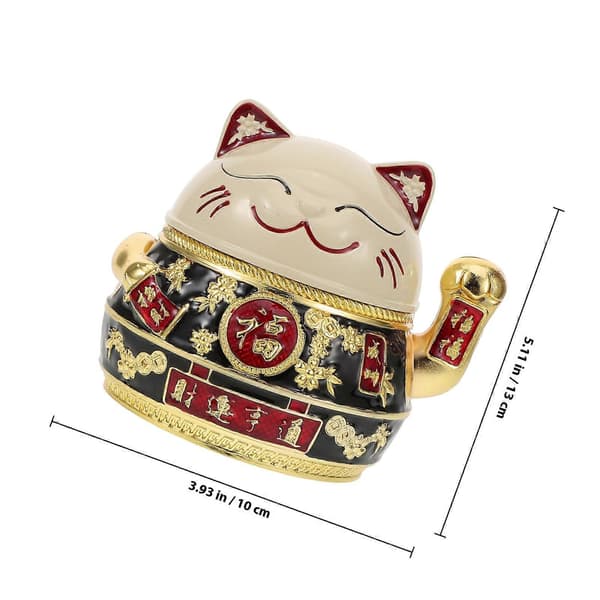 Bekväm tecknad katt askkopp skrivbord askkopp legering