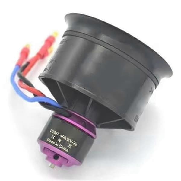 [2F]50mm EDF med 11 blad fläkt för RC jetflygplan Svart & rosa