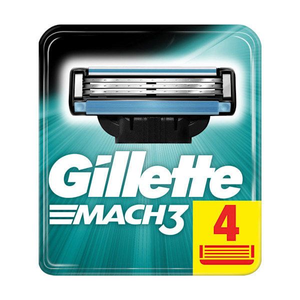 Gillette Mach 3 -terät 4 kpl, su